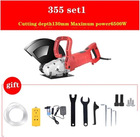 Wall Grooving Machine 6500W Electric Wall Chaser Groove Cutting Machine Wall Slotting Machine Steel Concrete Cutting Machine for Cutting Slotting Marble Concrete Grooves in Kuwait