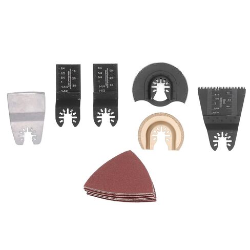 16Pcs Woodworking Saw Set for Multiple Materials, Fast Cutting High Carbon Steel s with Size Unit Markings, Compatible with Many Oscillating Multitools, Includes Sandpap in Kuwait