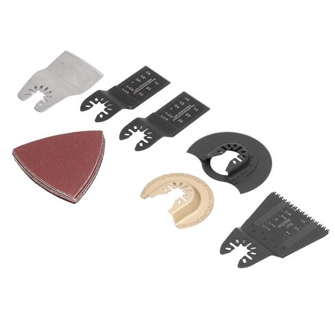 16Pcs Woodworking Saw Set for Multiple Materials, Fast Cutting High Carbon Steel s with Size Unit Markings, Compatible with Many Oscillating Multitools, Includes Sandpap in Kuwait