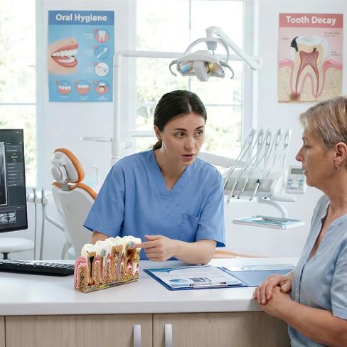 Dental Tooth Model Caries Tooth Anatomy Model Dental Problems Oral Comprehensive Teaching Teeth Model for Students in Kuwait