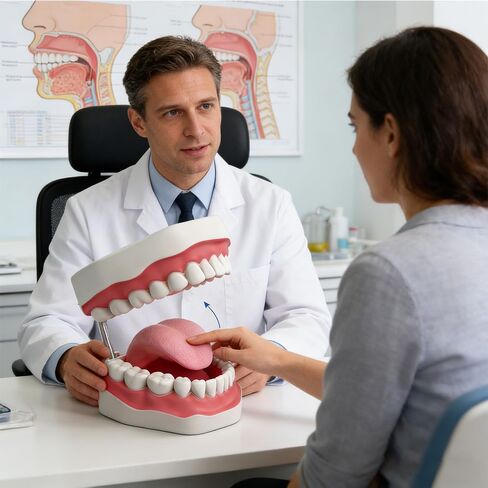 معيار طب الأسنان ست مرات نموذج الأسنان نماذج تعليم الأسنان التكبير نموذج الفم الكامل Typodont مظاهرة نموذج أسنان للأطفال وطلاب طبيب الأسنان والمريض والتعليم والدراسة والعرض in Kuwait