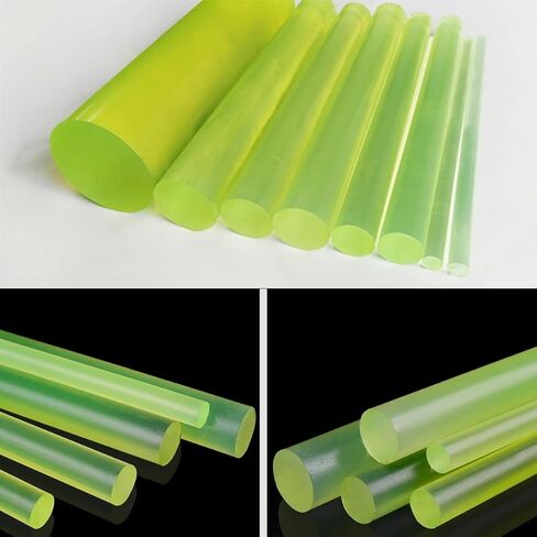 قضيب مستدير صلب من البولي يوريثين، 250 مم، Ø15-100 مم، قضيب PU عالي المرونة، قضيب مطاطي/بلاستيك متين، ممتص للصدمات، أختام للآلات الصناعية والأعمال اليدوية ((قطعتان) 15 * 250 مم) in Kuwait