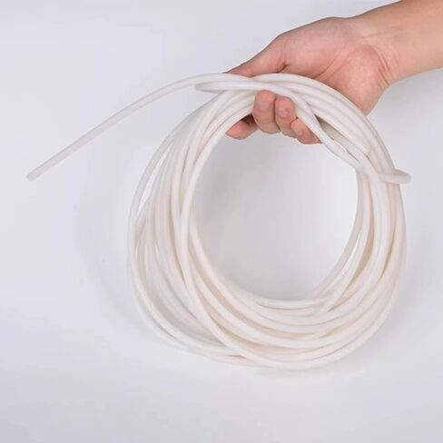 High Temperature Resistant Silicone Rubber Cord 1-30mm Diameter Round Solid Silicone Rubber Rod Bar for Machinery Gaskets Seals Heat Press(4mm*5m) in Saudi Arabia