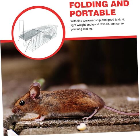 Rugged Metal Cage Live Folding Hunting Supplies Humane Catching for Raccoons Opossums Cats Rabbits in Saudi Arabia