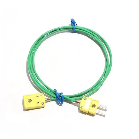 K-Type Thermocouple Sensing Extension Cable Twisted-Pair Shielded Multi-Strand 2 * 7 * 0.2 1Pcs(Male Needle 1M) in Kuwait