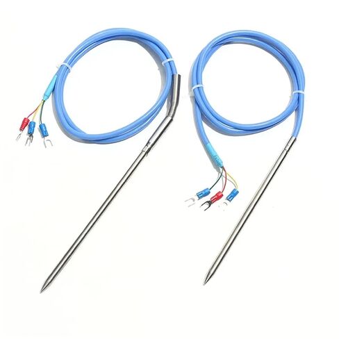 PT100/PT1000 Thermal Resistance 6 * 50mm/6 * 100mm/6 * 150mm Needle Inserting Probe 1-5M Wire Fast Sensor 1Pcs(UpgradePT1000 1m,150mm) in Kuwait