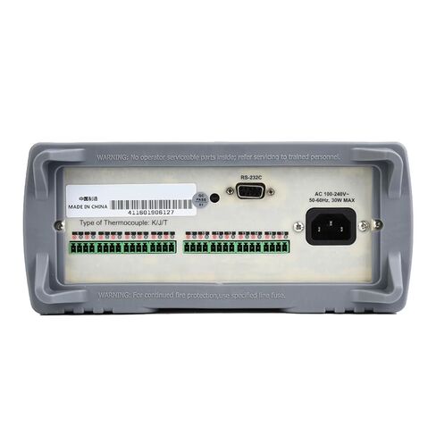 AT4116 جهاز اختبار درجة الحرارة بـ 16 قناة مع شاشة TFT LCD وشاشة ترانزستور رقيقة ومنفذ USB للاختبار المتوازي متعدد القنوات 200 إلى 1300 K J T دعم مزدوج حراري (قابس أمريكي 110 فولت) in Saudi Arabia