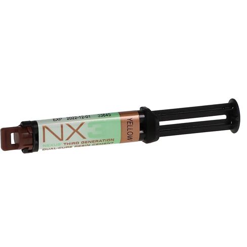 Kerr Dental 33645 NX3 Universal Adhesive Resin Cement Dual Cure Automix Syringe Yellow 5 Gm in Kuwait