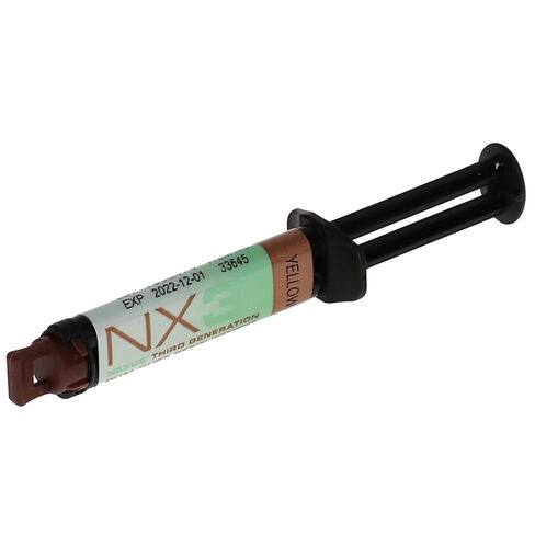 Kerr Dental 33645 NX3 Universal Adhesive Resin Cement Dual Cure Automix Syringe Yellow 5 Gm in Kuwait