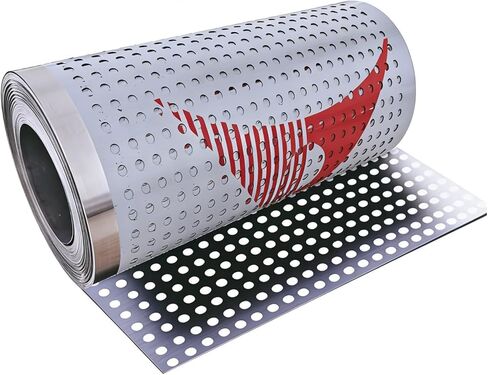 304 Stainless Steel Perforated Sheet Roll - Heavy Duty Rustproof Balcony Guard, Anti-Fall Mesh for Window Security & Patio Protection, Custom Cut 0.3x5m (1.0x16.4ft) in Kuwait