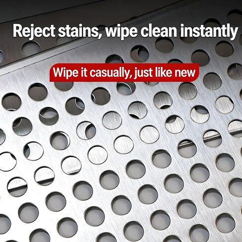 Heavy-Duty Stainless Steel Perforated Metal Sheet Roll, 8mm Holes, 0.3mm Thickness, Ideal for Industrial, Architectural, and DIY Projects - 0.3x10m (1.0x32.8ft) in Kuwait