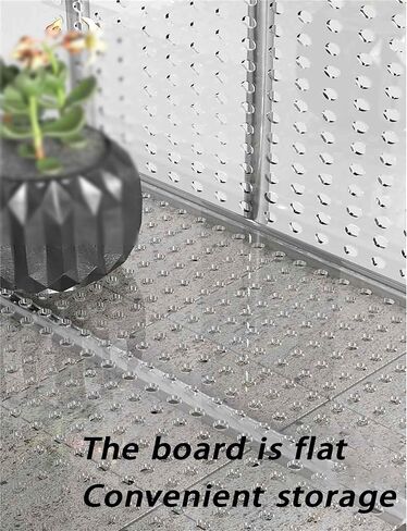 Lightweight Perforated Polycarbonate Sheets - Waterproof Mesh Design Balcony/Window Protection Panels (30x350cm) for Enhanced Safety and Durability in Kuwait