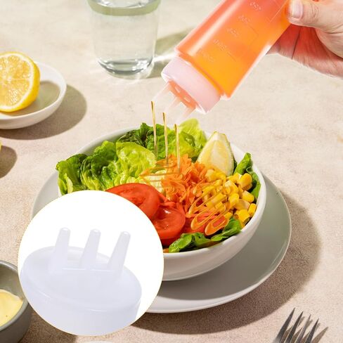 8 Pack 23oz Plastic Squeeze Bottles, 3 Hole Squeeze Bottles for Sauces, Salad Sauce Condiment Cream for Kitchen Restaurant Bakery in Saudi Arabia