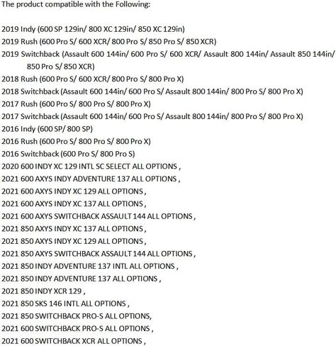 Snowmobile Axys Straight Bar Handguard Mounts 2880939، متوافق مع 2016-2019 Rush/Switchback، 2019-2021 INDY، 2021AXYS (قطعتان) in Kuwait