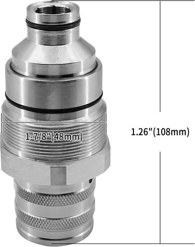Female Flat Face Quick Coupler V1311-77150 Compatible with Kubota SSV65 SVL75-2 SVL95-2S in Saudi Arabia