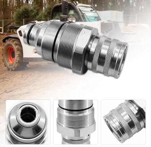 Female Flat Face Quick Coupler V1311-77150 Compatible with Kubota SSV65 SVL75-2 SVL95-2S in Saudi Arabia