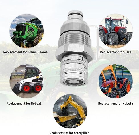 Female Flat Face Quick Coupler V1311-77150 Compatible with Kubota SSV65 SVL75-2 SVL95-2S in Saudi Arabia