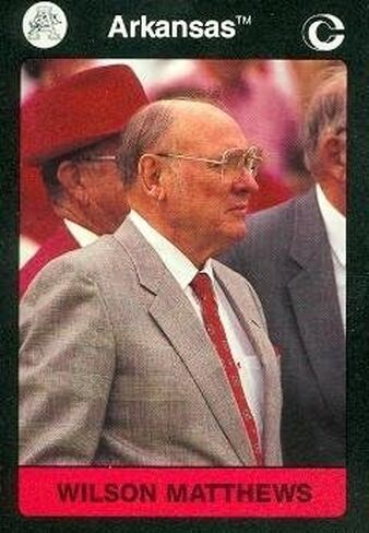 بطاقة كرة القدم أوتوجراف ويرهاوس كوتش ويلسون ماثيوز (أركنساس) 1991 المجموعة الجماعية رقم 64 in Saudi Arabia