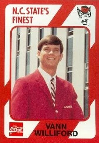 Autograph Warehouse Vann Williford Basketball Card (N.C. North Carolina State) 1989 Collegiate Collection No.81 in Kuwait