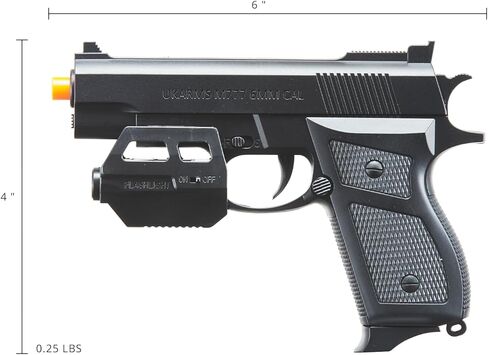 UKARMS UK Arms V1918A مسدس Airsoft يعمل بالزنبرك مع ضوء (اللون: أسود) in Kuwait