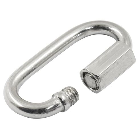 10Pcs M3.5 Stainless Steel Quick Links 176 Lbs Capacity Carabiner, 304 Stainless Steel Screw Carabiner Chain Hooks, Locking Chain Repair Links for Outdoor Traveling Equipment/Pets Keychain in Saudi Arabia