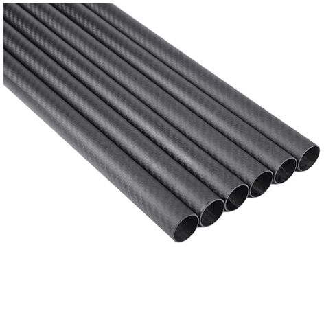 Lot/2pcs 750mm Carbon Fiber Tube for RC Airplane Parts 3K High Hardness Composite Material OD 10mm 18mm 25mm 30mm(10x8x750mm 2pcs) in Kuwait