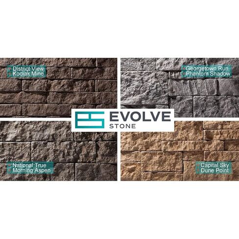 Evolve Stone Georgetown Run AV Non-Rated Flat Stone Veneer (14.25 sq. ft. per Box) in Kuwait