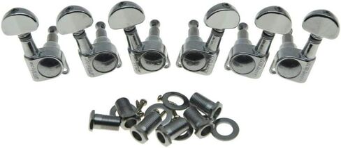 Wilkinson 3x3 ROTO Style Guitar Tuners Tuning Keys Pegs Guitar Machine Heads for Les Paul or Acoustic Guitars Chrome in Kuwait