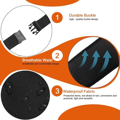 Slim Running Belt for Men & Women, With Pouch for Phone, Bottle Water, Keys & Essentials, Includes Free Wristband in Kuwait