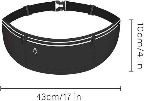 Running Belt,Running Belts for Women Fanny Pack,Black 1PCS in Kuwait