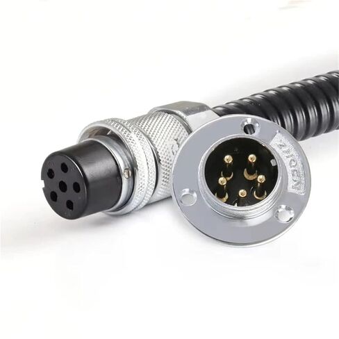 DF25 Plugs Anul Metal Corrugated Pipes Wire 2Pin Connector Male and Female 2-12 Pin for Machines and Equipment(5Pin) in Kuwait