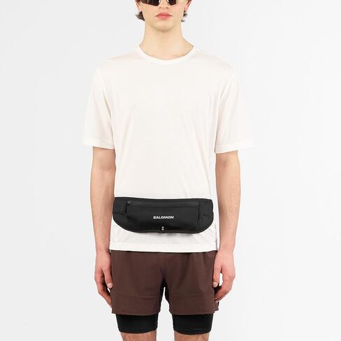 Salomon Pulse Sling Belt, Minimalist Adjustable Running Belt with 3–5L Expandable Storage for Phone, Flask & Nutrition - BLACK - NS in Kuwait