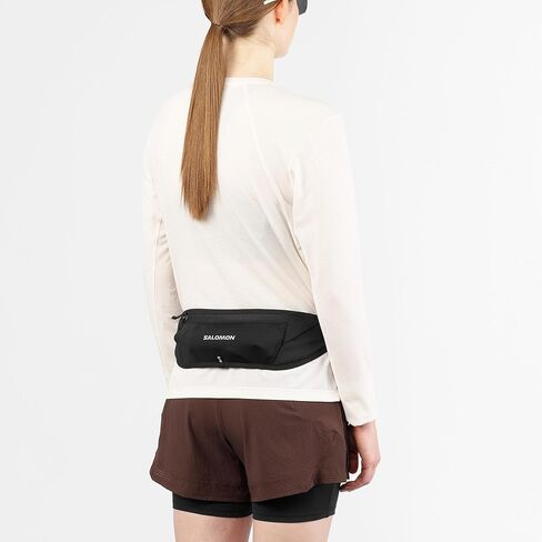 Salomon Pulse Sling Belt, Minimalist Adjustable Running Belt with 3–5L Expandable Storage for Phone, Flask & Nutrition - BLACK - NS in Kuwait