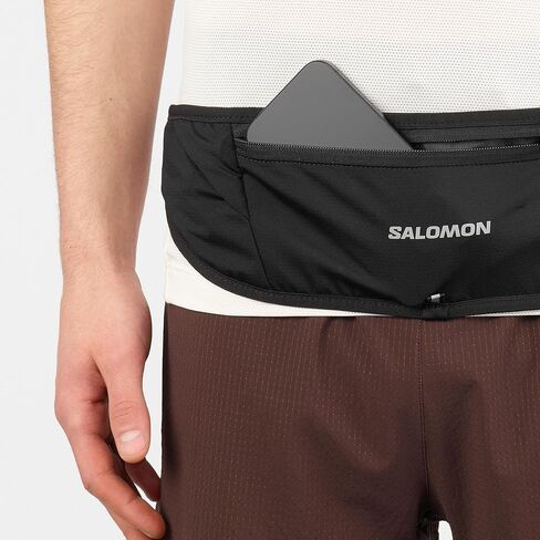 Salomon Pulse Sling Belt, Minimalist Adjustable Running Belt with 3–5L Expandable Storage for Phone, Flask & Nutrition - BLACK - NS in Kuwait