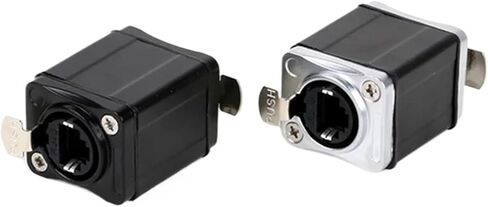 1Pc RJ45 Feedthrough Coupler,STP RJ45 CAT6 Network Female Straight Coupler Converter Ethernet Extension Adapter(U01Z-Silver) in Kuwait