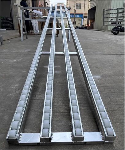 Heavy-Duty Portable Roller Conveyor Table - Foldable Unpowered Belt with Stainless Steel Frame & Durable ABS Rollers - Ideal for Warehouse, Freight Handling, Logistics & Material Movement in Saudi Arabia