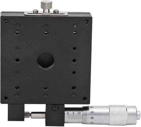 Kikumi Linear Table, Linear Table Actuator Semx80s Micrometer Manual Sliding Table Step Cross Roller Guide 80 x 80 mm Platform in Kuwait