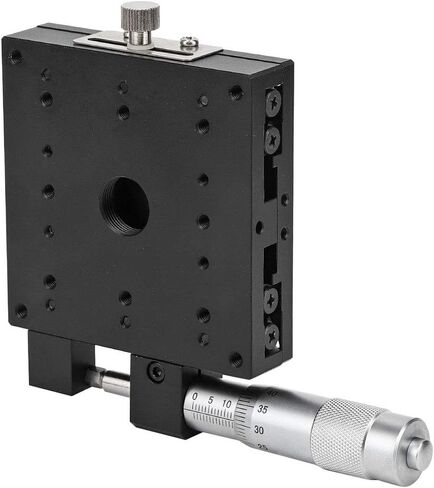 Kikumi Linear Table, Linear Table Actuator Semx80s Micrometer Manual Sliding Table Step Cross Roller Guide 80 x 80 mm Platform in Kuwait