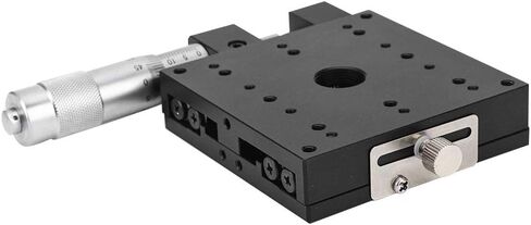 Kikumi Linear Table, Linear Table Actuator Semx80s Micrometer Manual Sliding Table Step Cross Roller Guide 80 x 80 mm Platform in Kuwait