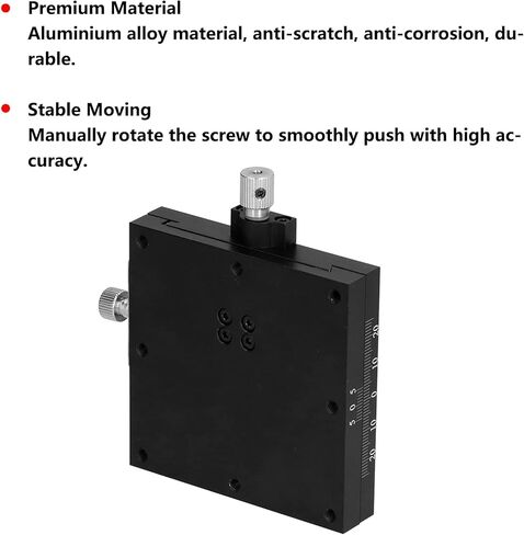 Sliding Stage X Axes Manual Translation Displacement Platform Dovetail Slot 80x80mm HTG ‑ A80 in Saudi Arabia