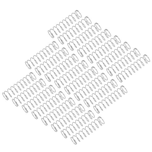 uxcell 25Pcs Compression Spring, 304 Stainless Steel 10mm OD 0.8mm Wire 40mm Length Mechanical Spring for Shop Home Repair Project, Silver Tone in Saudi Arabia