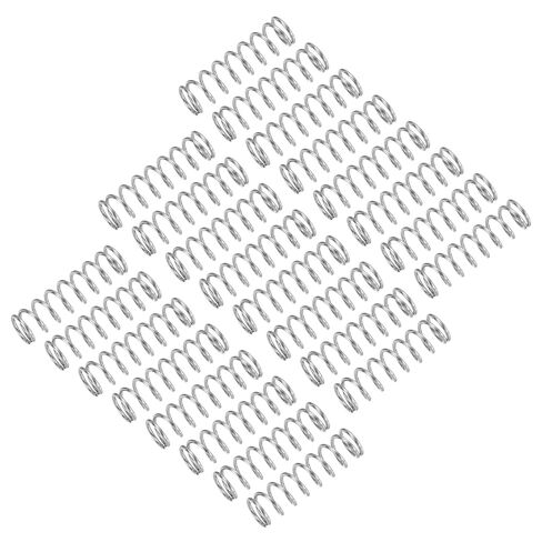 uxcell 25Pcs Compression Spring, 304 Stainless Steel 10mm OD 0.8mm Wire 40mm Length Mechanical Spring for Shop Home Repair Project, Silver Tone in Saudi Arabia