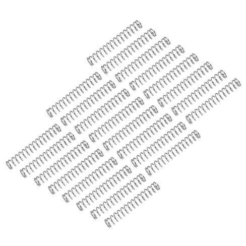 uxcell 25Pcs Compression Spring, 304 Stainless Steel 10mm OD 0.8mm Wire 40mm Length Mechanical Spring for Shop Home Repair Project, Silver Tone in Saudi Arabia