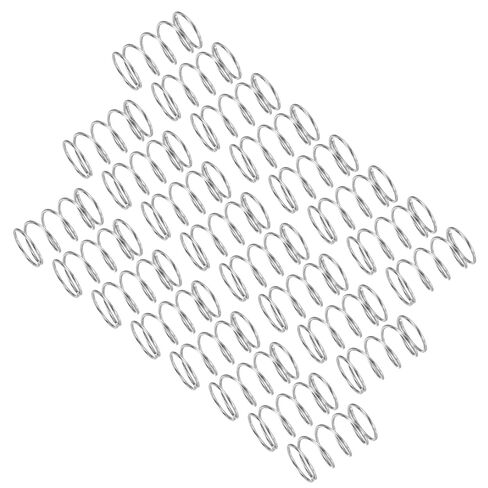 uxcell 25Pcs Compression Spring, 304 Stainless Steel 10mm OD 0.8mm Wire 40mm Length Mechanical Spring for Shop Home Repair Project, Silver Tone in Saudi Arabia