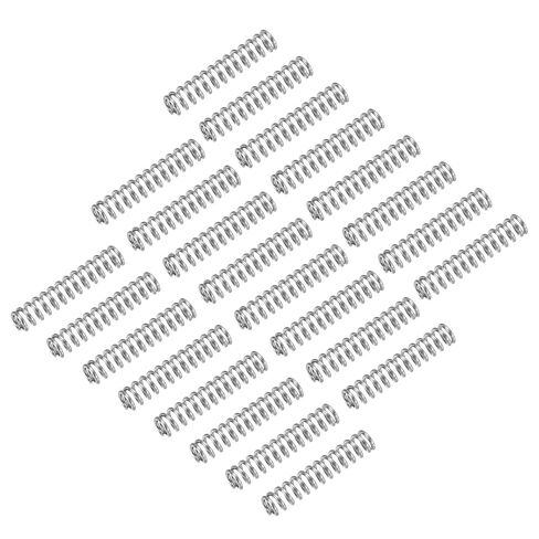 uxcell 25Pcs Compression Spring, 304 Stainless Steel 10mm OD 0.8mm Wire 40mm Length Mechanical Spring for Shop Home Repair Project, Silver Tone in Saudi Arabia