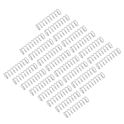 uxcell 25Pcs Compression Spring, 304 Stainless Steel 10mm OD 0.8mm Wire 40mm Length Mechanical Spring for Shop Home Repair Project, Silver Tone in Saudi Arabia