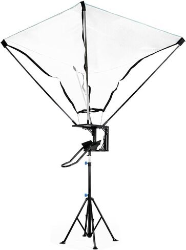 Returner Machine with 180° Rotating Track Adjustable Height Basketballs Return Attachment with Net Return System Portable Hoop Trainer Tripod for Indoor & Outdoor Use in Kuwait