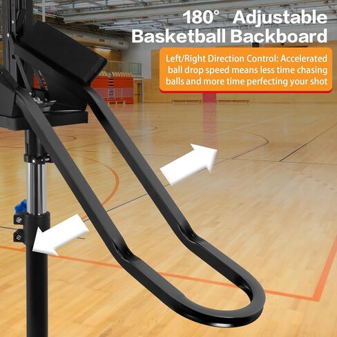 Portable Hoop Trainer Tripod with 180° Rotating Track Adjustable Height Heavy Duty Basketball Trainer with Net Return System for Indoor & Outdoor Use in Kuwait
