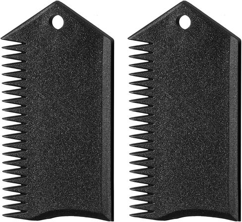 2 Pack Surfboard Wax Comb Scraper 2 in 1 Surf Wax Remover Surf Board Tool with Hanging Hole for Removal Texturing Skimboard Skateboard Longboard Surfing Maintenance 3.1 x 1.6 in in Kuwait
