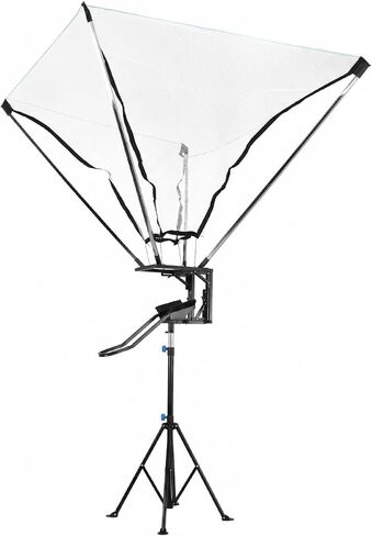 Basketball Trainer with 180° Rotating Track Adjustable Height Basketballs Return Attachment with Net Return System Portable Hoop Trainer Tripod for Continuous Solo Practice in Kuwait